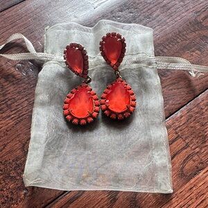 Loren Hope Abba Orange Drop Earrings